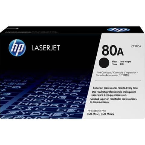 Toner 80A HP nero  CF280A